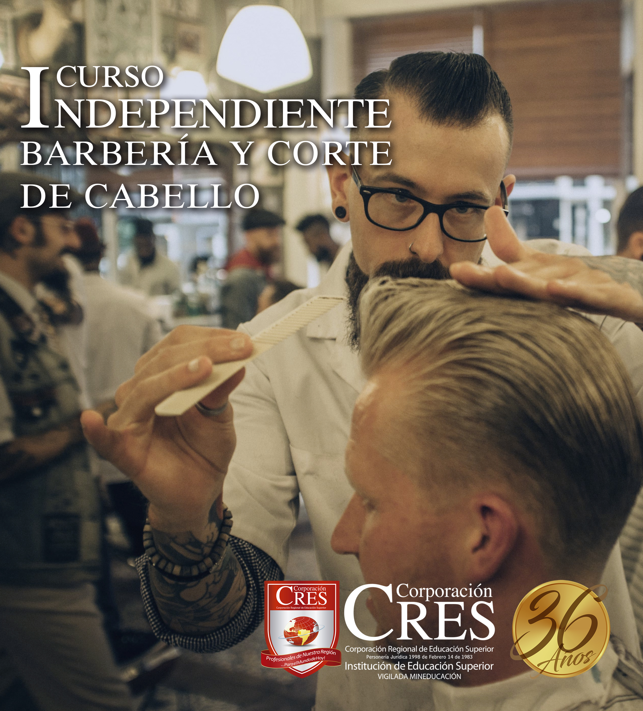 Curso Independiente en Barbería y Corte de Cabello - Corporación Regional de  Educación Superior